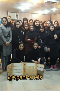 The visit of students of the Technical and Vocational School of Somayeh from Fanavar Plastic Sepahan Co (Interior decoration architecture Field)